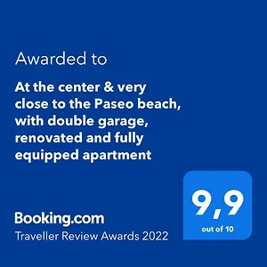 Appartement At The Center & Very Close To The Paseo Beach, With Double Garage, Renovated And Fully Equipped